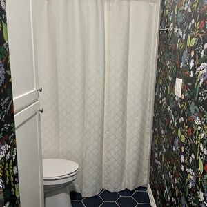 Custom made shower curtain